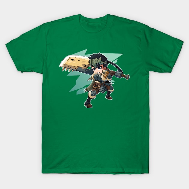 Monster Hunter Chibi Great Sword T-Shirt by Xar623